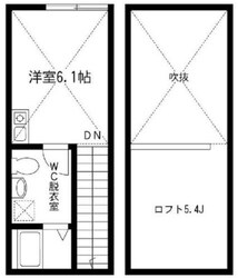 レジデンスカイC108の物件間取画像